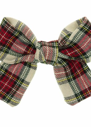 Molletta Fiocco Tartan Ecrù Siena 6832-Q