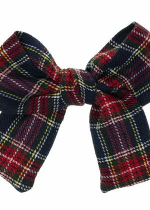 Molletta Fiocco Tartan Blu Siena 6832-U