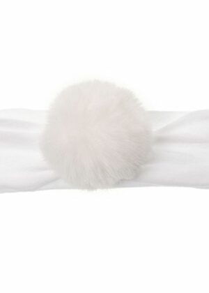 Fascia Pompon Bianco Siena 6863-B