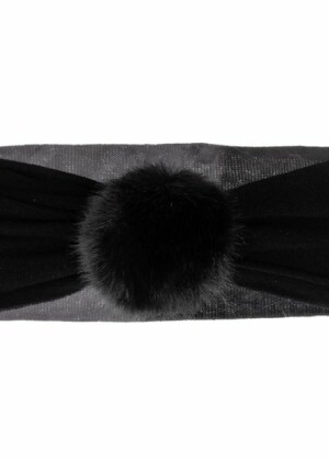 Fascia Pompon Nero Siena 6863-N