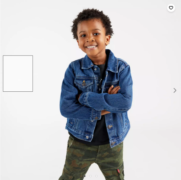 giacca giacchina jeans ragazzo bambino bimbo moda collezione primavera estate levis kids comodo i piccoli tesori ariano irpino grottaminarda mirabella eclano vendita online