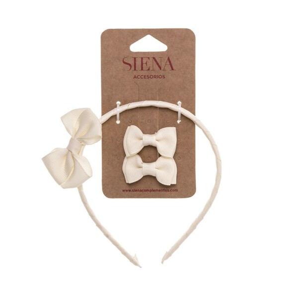 Set cerchietto e mollette Siena 7439-QC