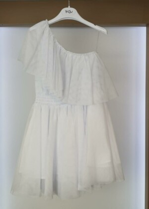 Vestito Tulle Bianco Y-Clù Y17003