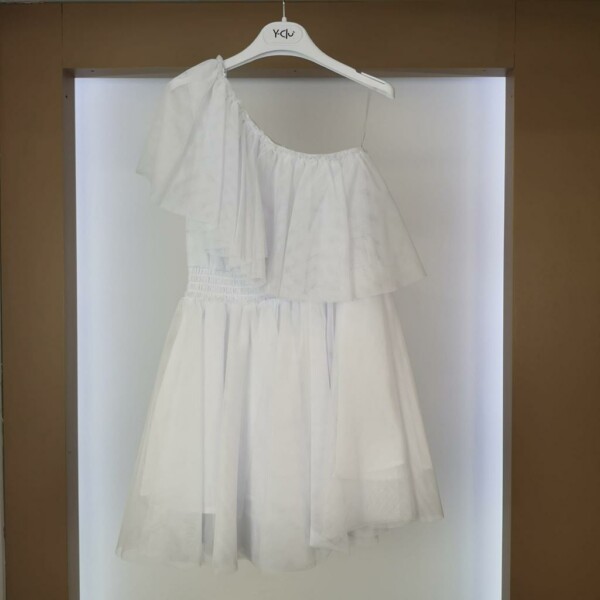 Vestito Tulle Bianco Y-Clù Y17003