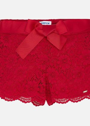 Short pizzo rosso Mayoral