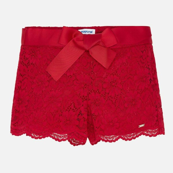 Short pizzo rosso Mayoral